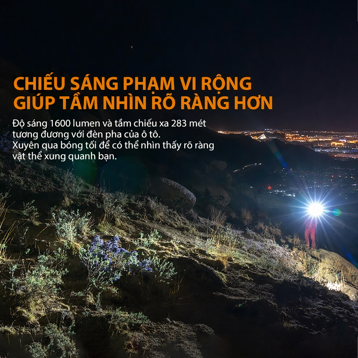 FENIX PD36R Đèn pin độ sáng 1600lm