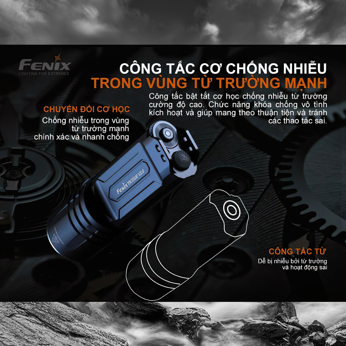 FENIX TK35UE V2.0  Đèn pin sáng 5000 lumen chiếu xa 400m