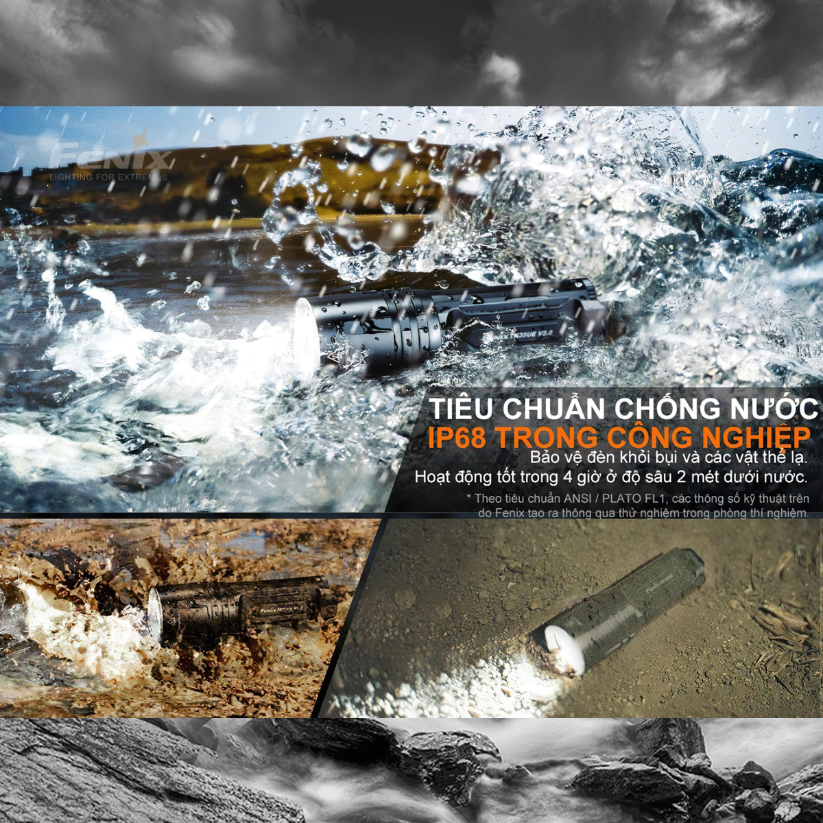 FENIX TK35UE V2.0  Đèn pin sáng 5000 lumen chiếu xa 400m