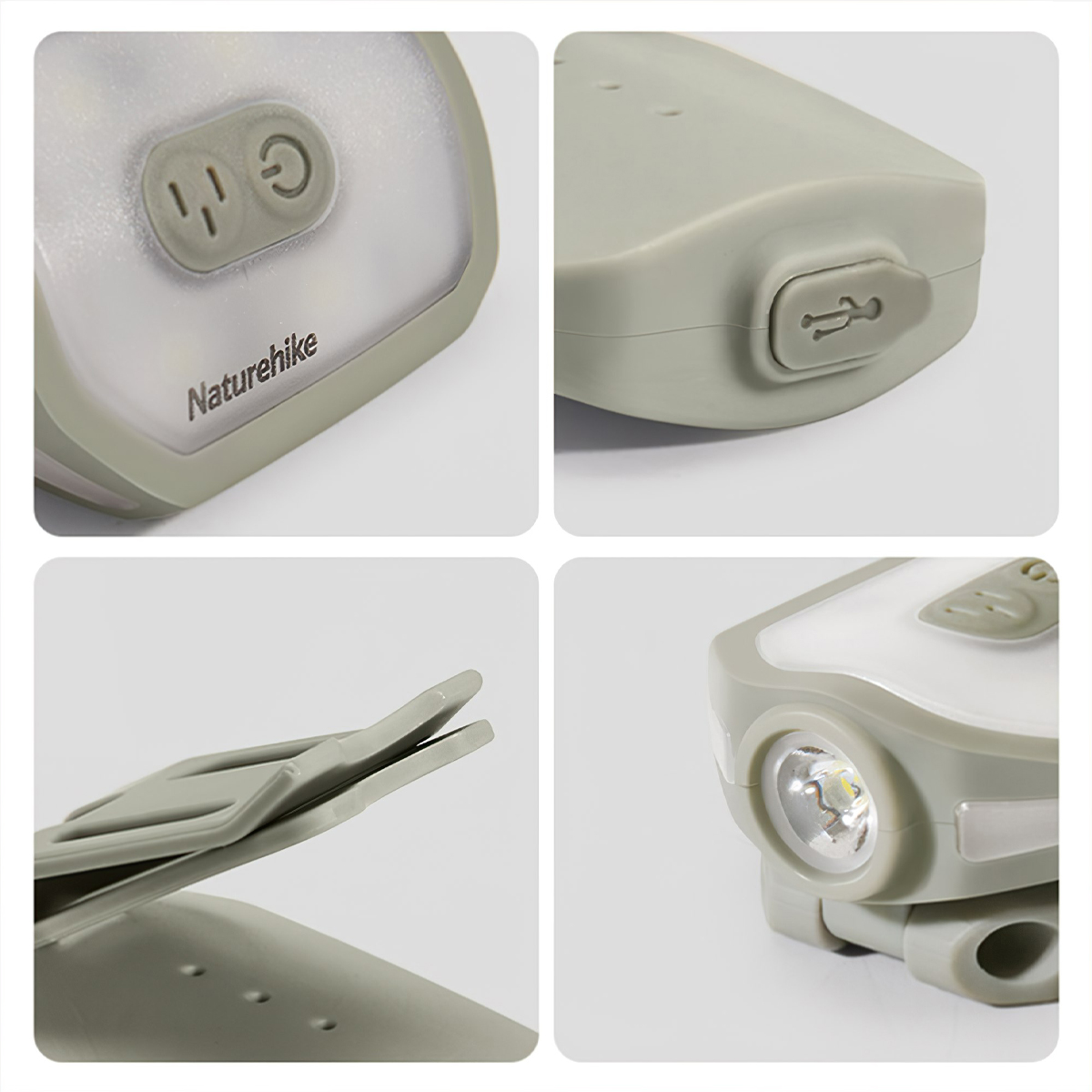 Naturehike Đèn Pin Kẹp Mũ Câu Cá Dã Ngoại Outdoor Clip Hat Lamp