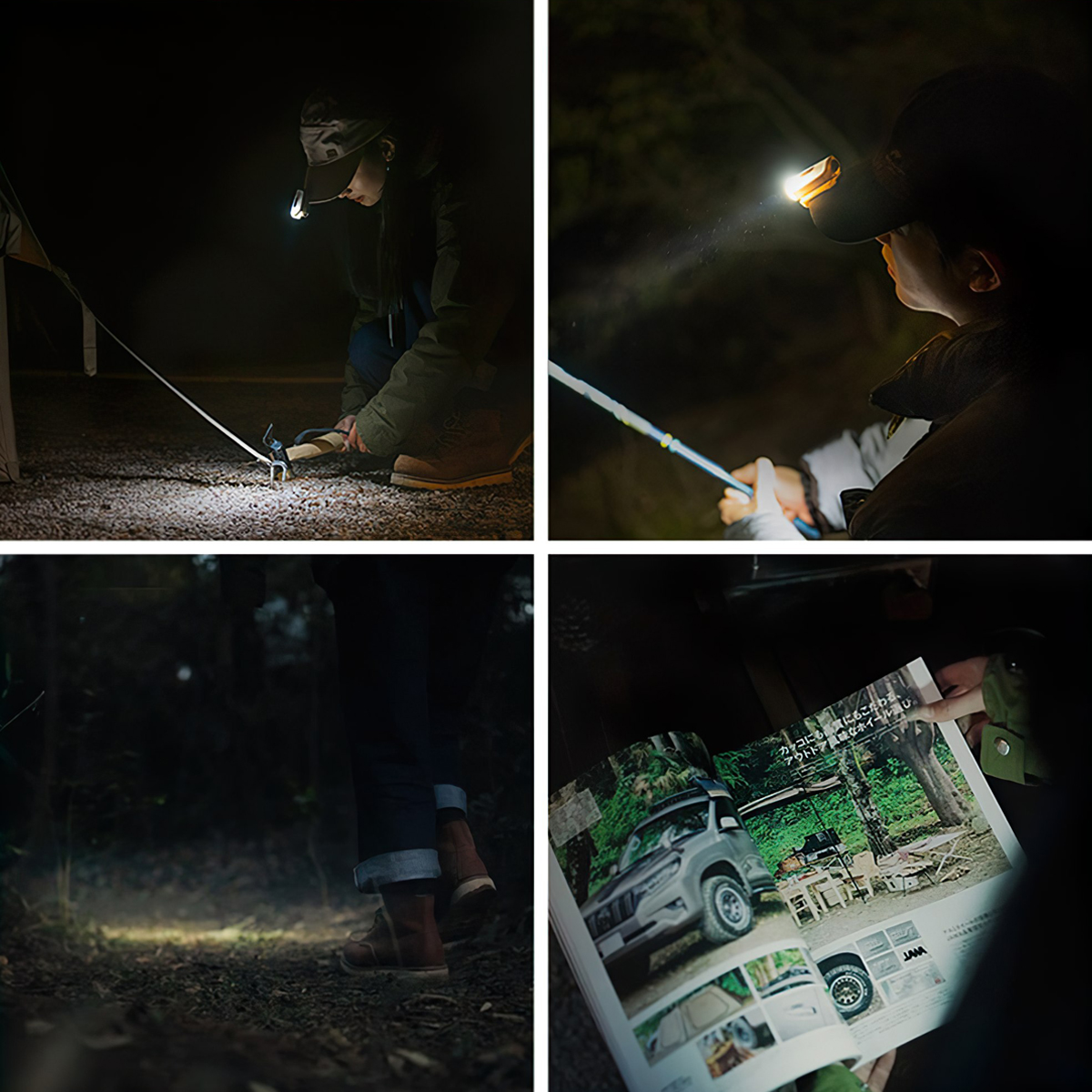 Naturehike Đèn Pin Kẹp Mũ Câu Cá Dã Ngoại Outdoor Clip Hat Lamp