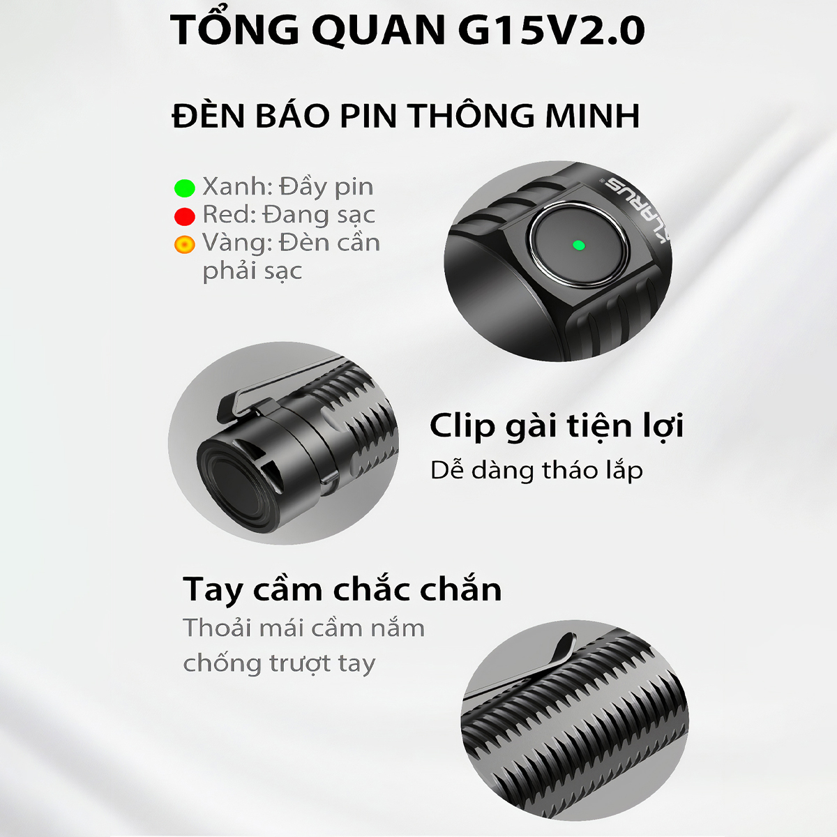 KLARUS G15 V2 Đèn Pin Độ Sáng 4200 Lumen