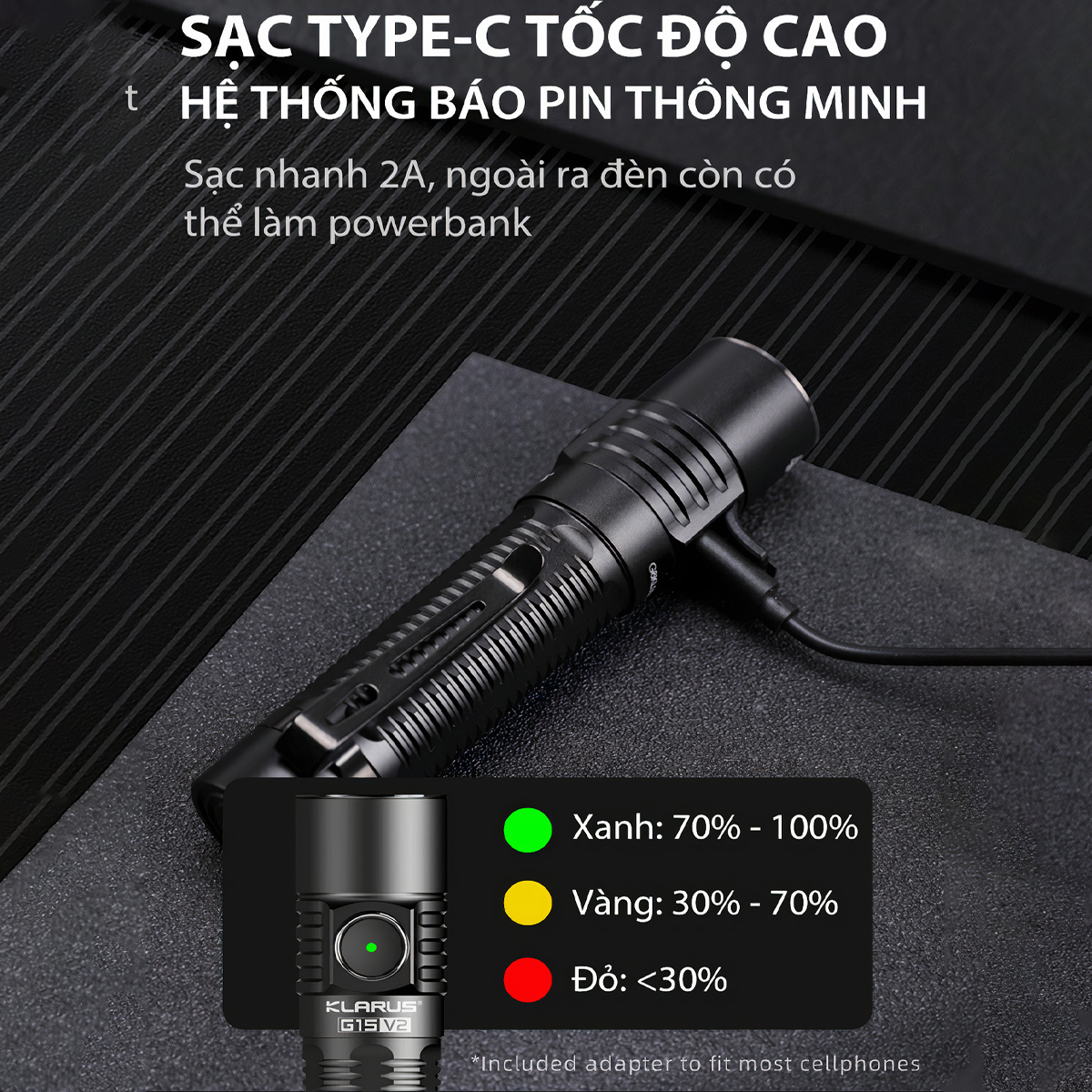 KLARUS G15 V2 Đèn Pin Độ Sáng 4200 Lumen