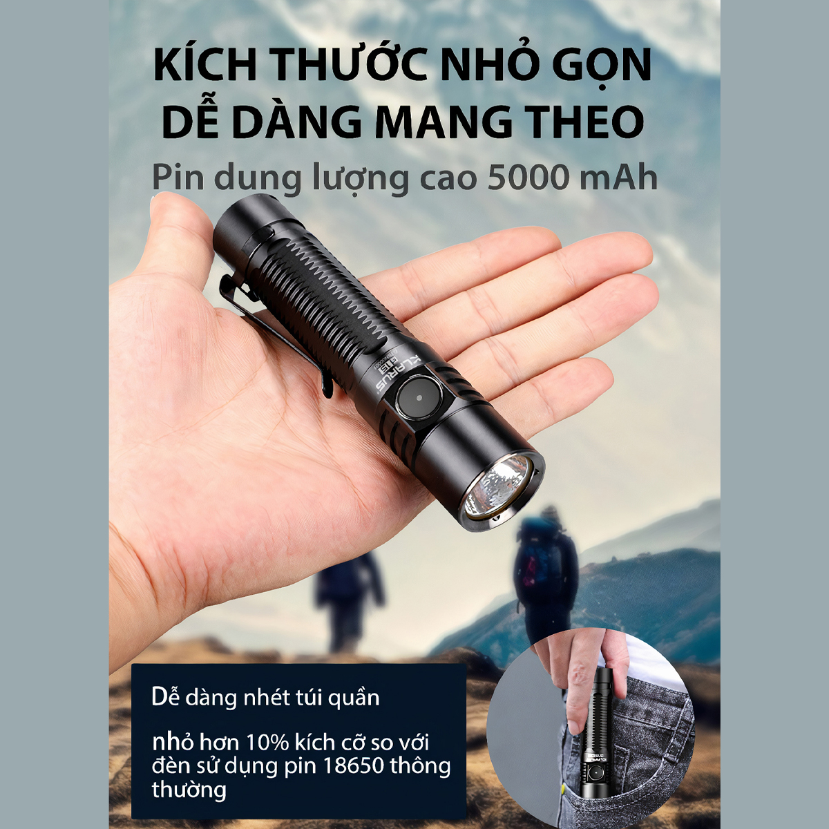 KLARUS G15 V2 Đèn Pin Độ Sáng 4200 Lumen