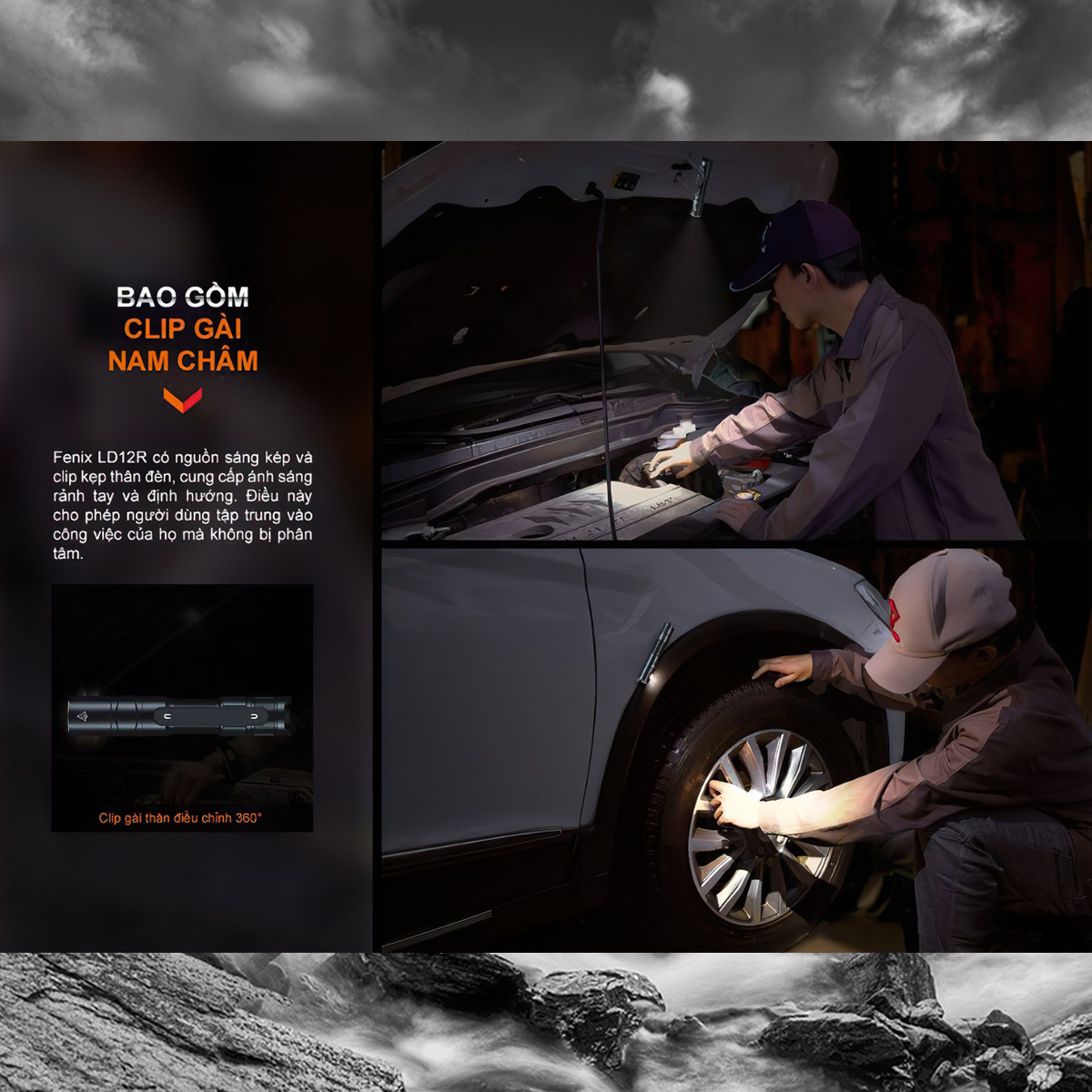 Fenix LD12R Đèn Pin Cầm Tay Cắm Trại