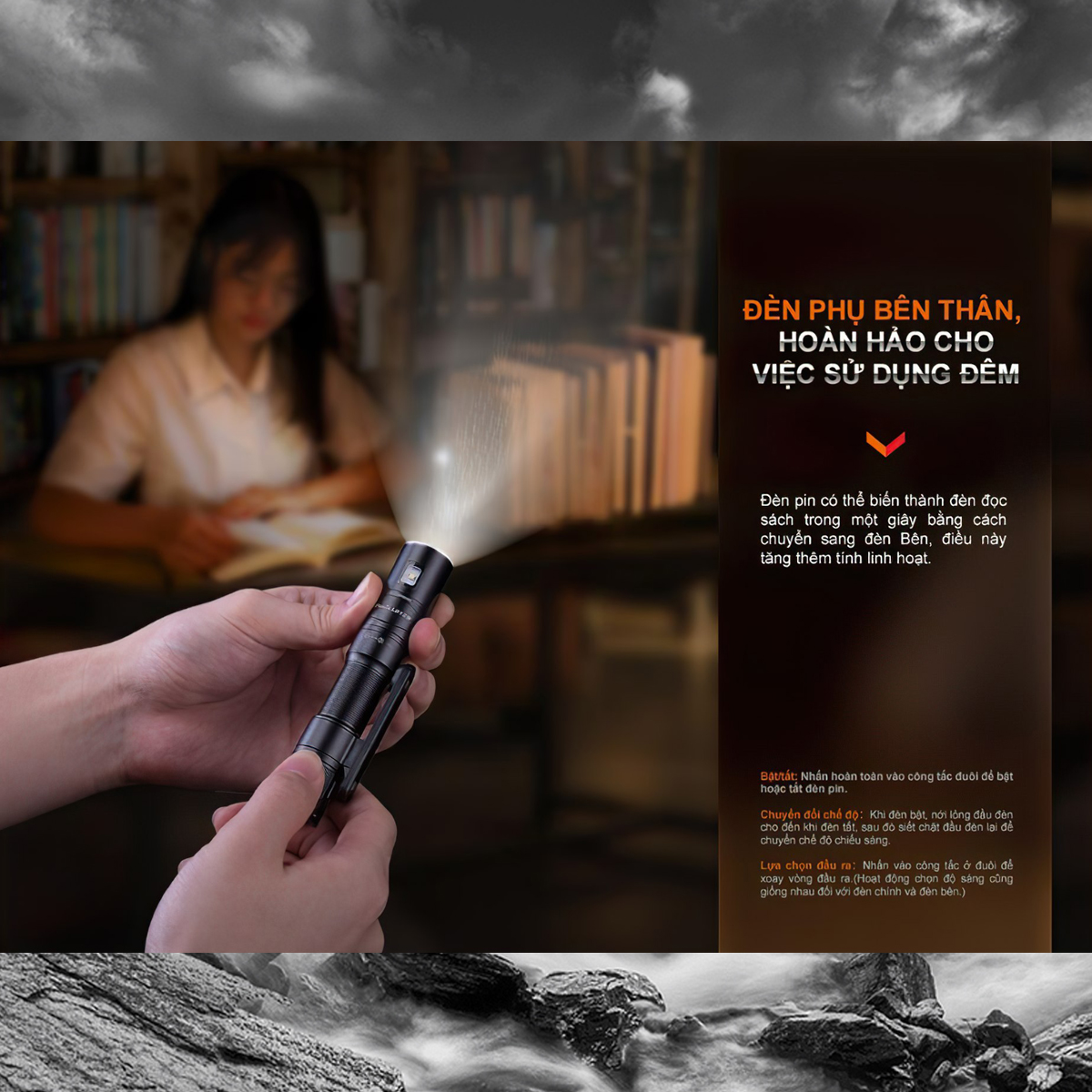 Fenix LD12R Đèn Pin Cầm Tay Cắm Trại