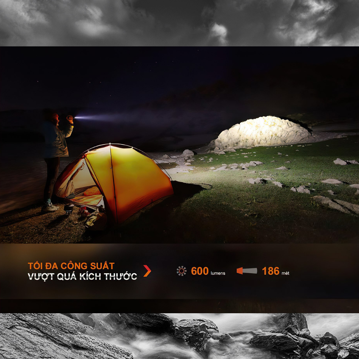 Fenix LD12R Đèn Pin Cầm Tay Cắm Trại