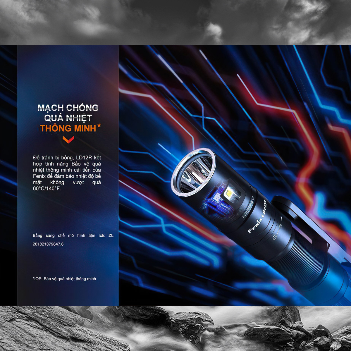 Fenix LD12R Đèn Pin Cầm Tay Cắm Trại