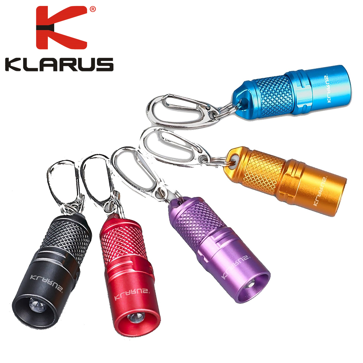 Đèn Pin Móc Khóa Cắm Trại Du Lịch KLARUS Mi1 Led Nichia Sáng 20Lm 4 Pin Lr41 Công Tắc Xoay Với 2 Nấc Sáng, 5 Phiên Bản Màu