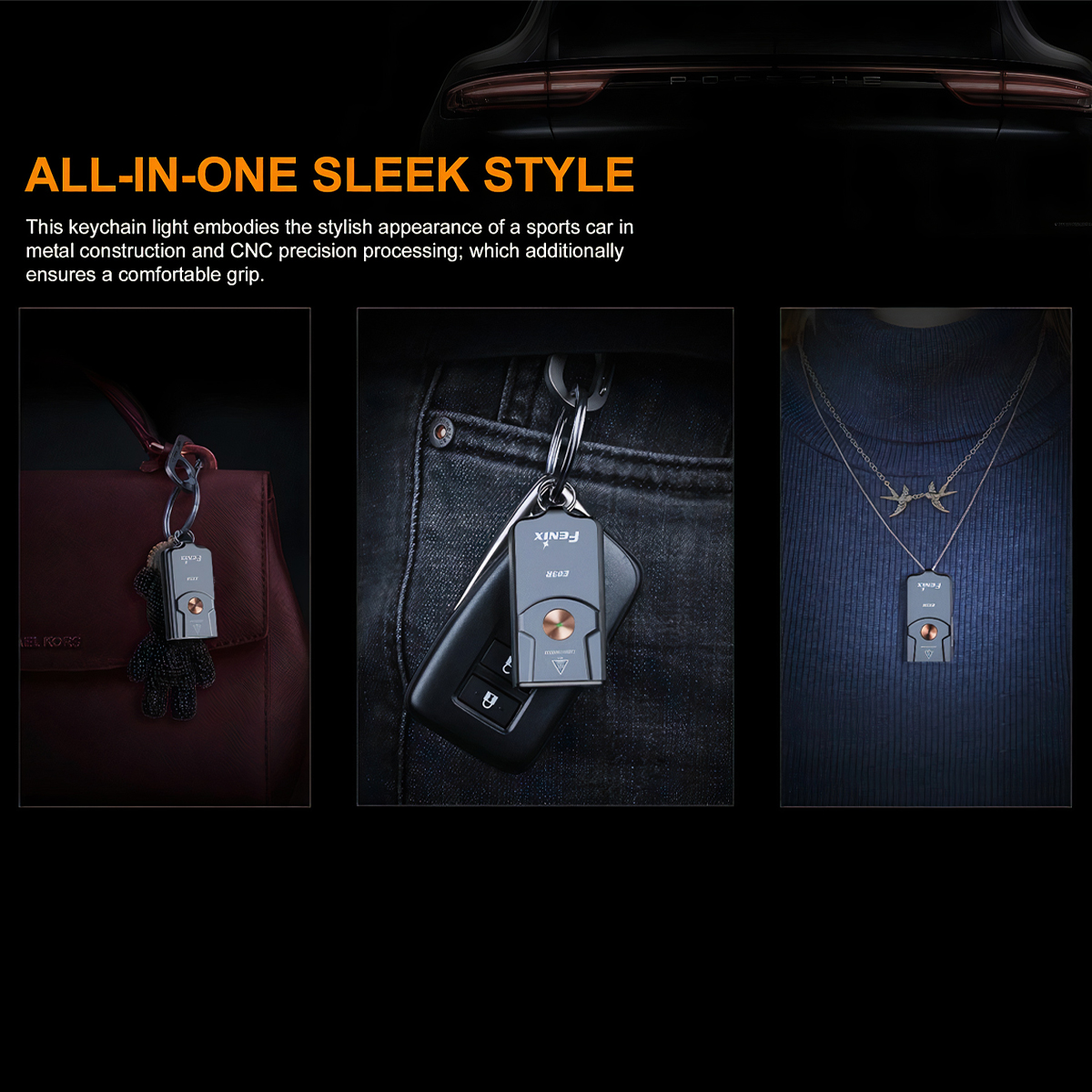 FENIX E03R Đèn Pin Móc Khóa Độ Sáng 260lm