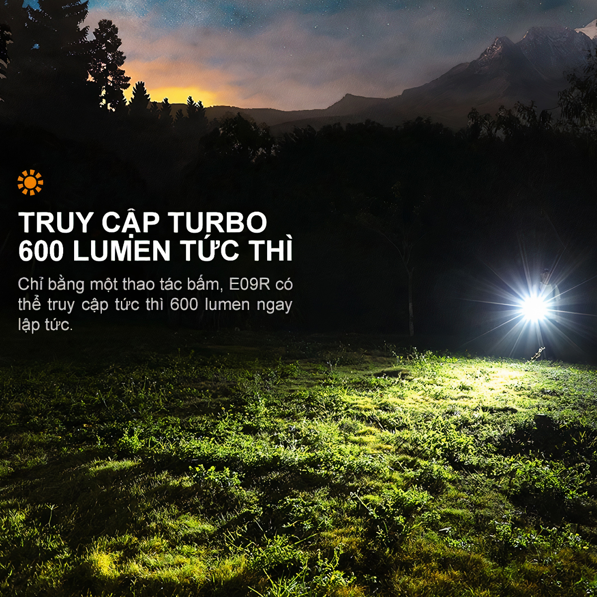 FENIX E09R Đèn Pin Móc Khóa Độ Sáng 600lm