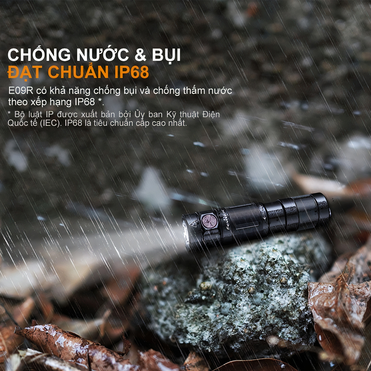 FENIX E09R Đèn Pin Móc Khóa Độ Sáng 600lm