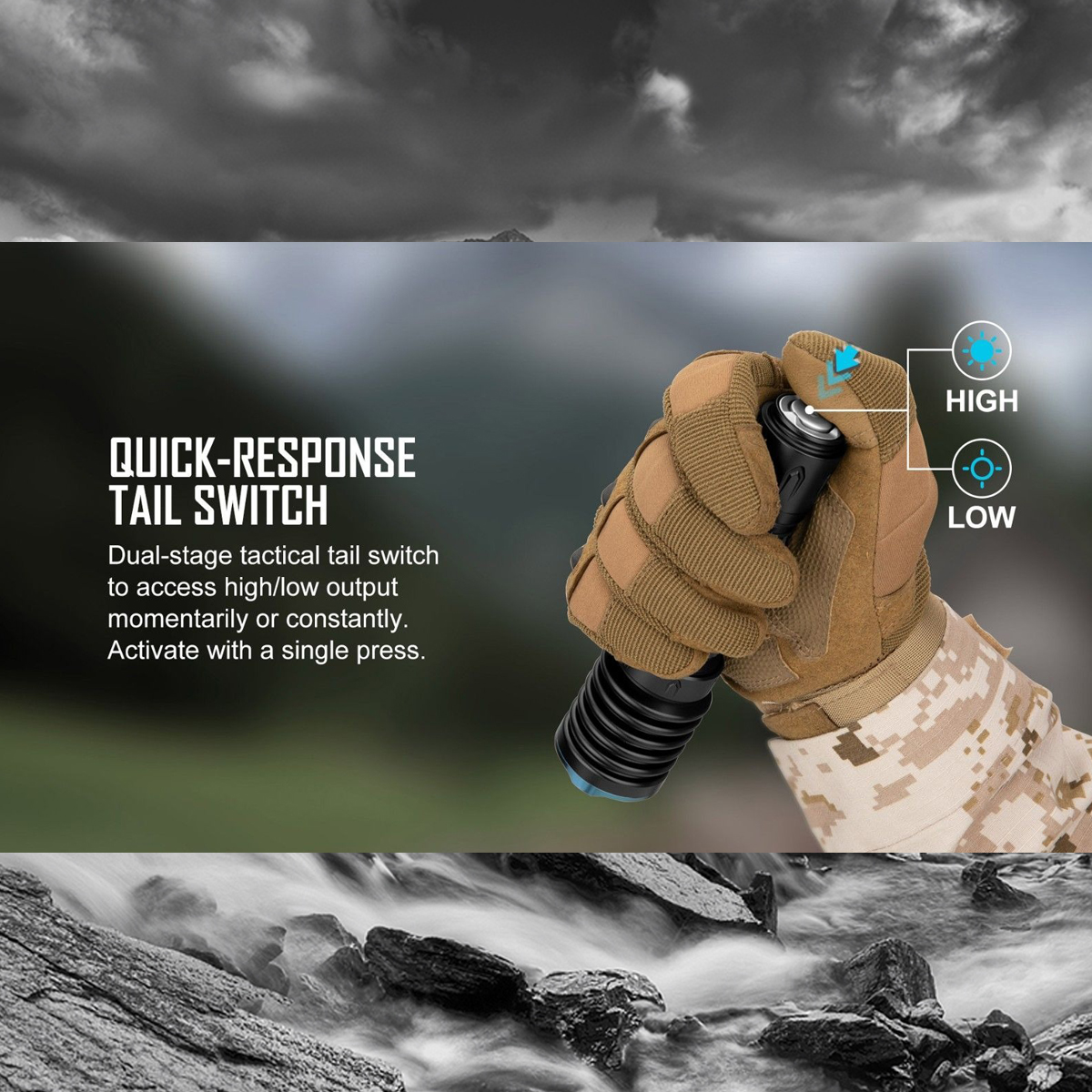 OLIGHT WARRIOR X 3 Đèn Pin Độ Sáng 2500 Lumen Chiếu Xa 560m Sạc Nam Châm Pin Sạc 21700 Kèm Theo