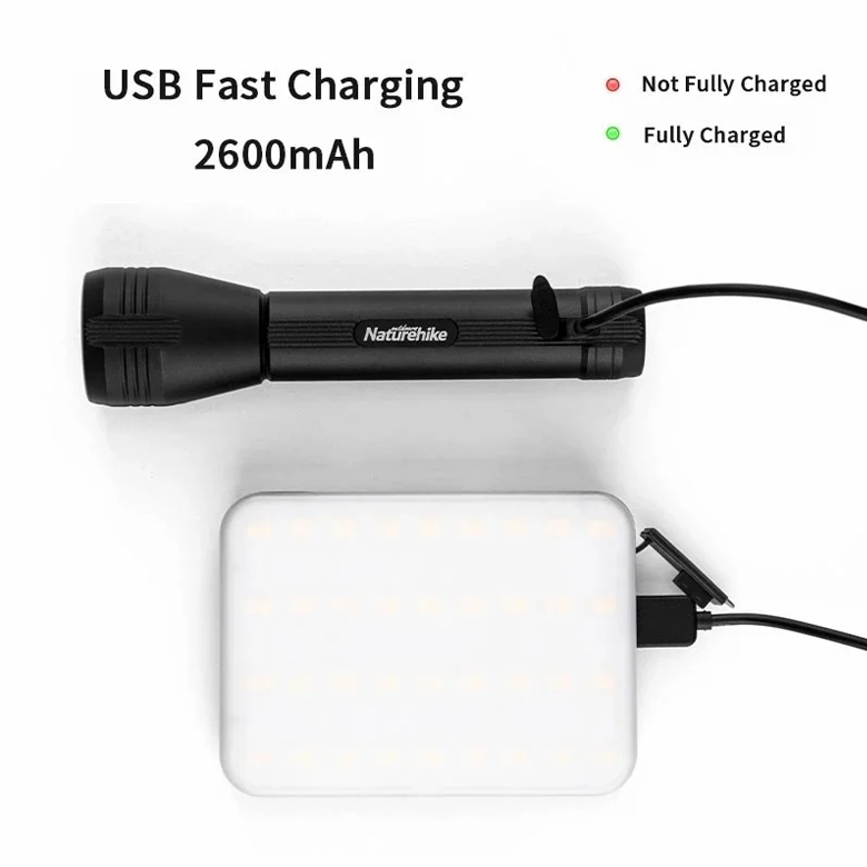 Naturehike Đèn Pin Cắm Trại Sạc Cầm Tay Chống Nước