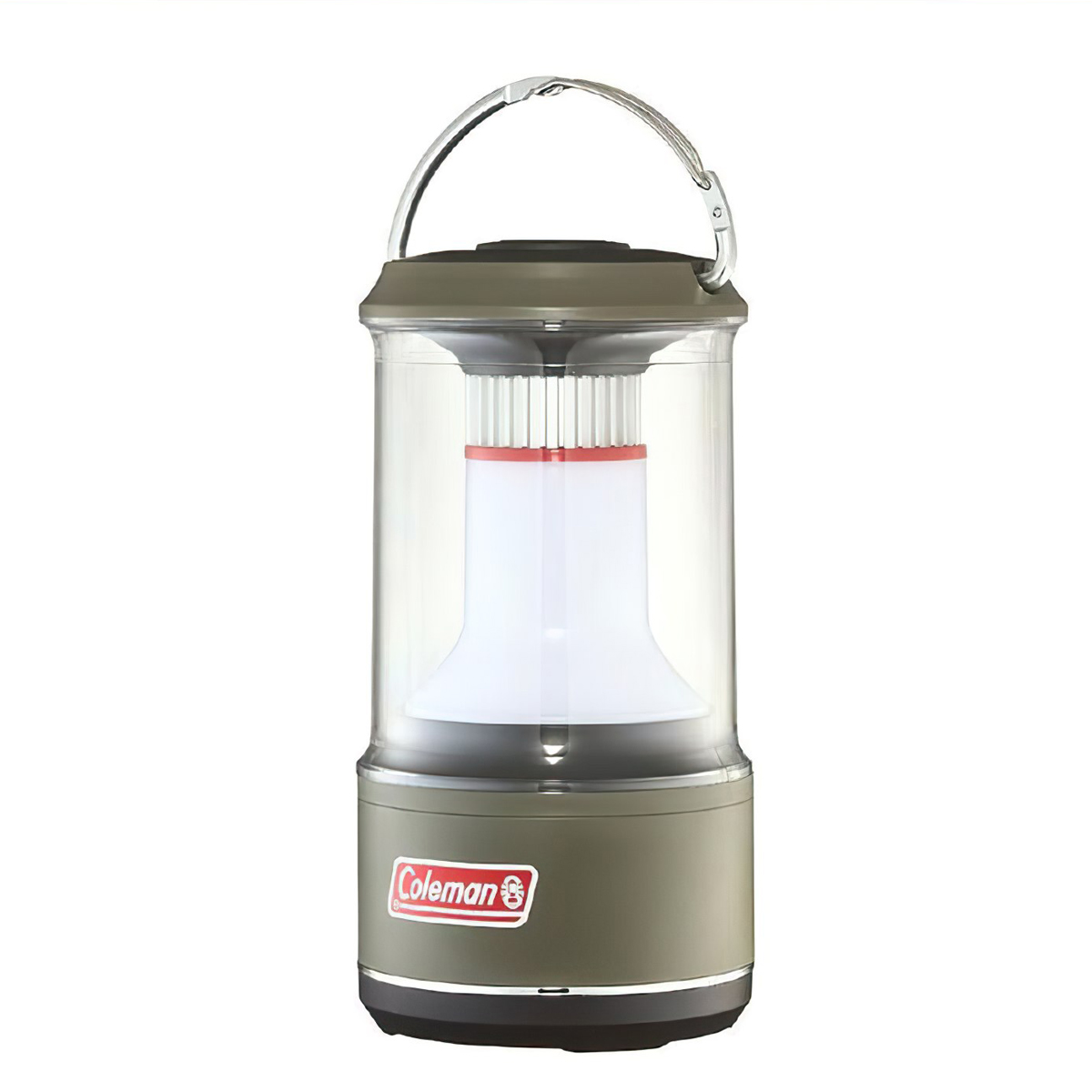Đèn sạc Coleman All Night 600 Lumen màu xanh rêu, góc chụp khác trên nền trắng