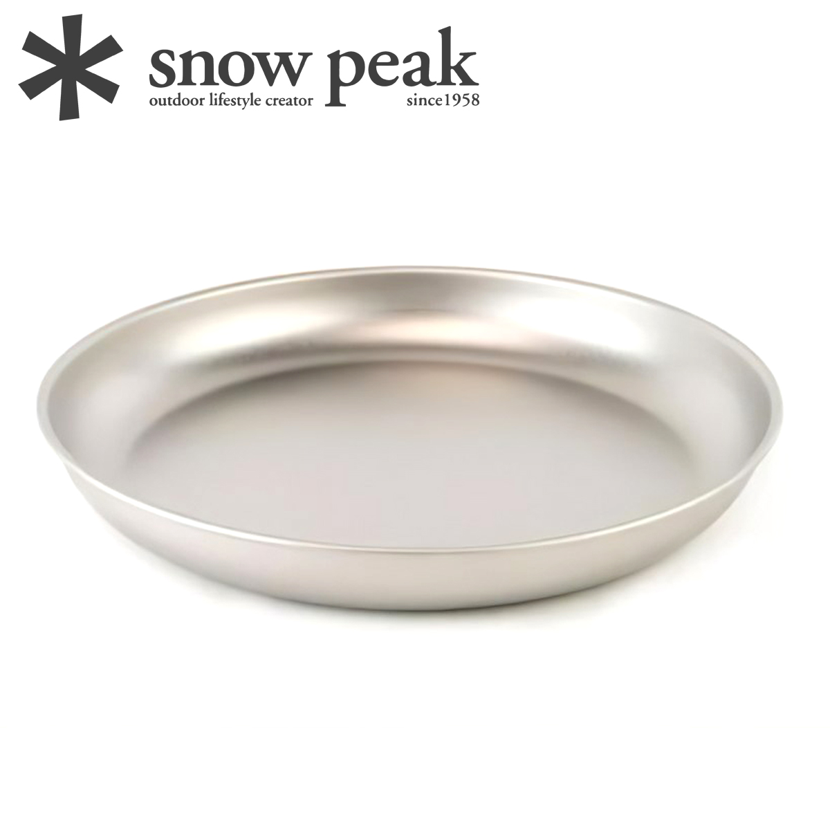 Đĩa Cắm Trại Du Lịch Snowpeak Titanium Trek Plate 18 Cm