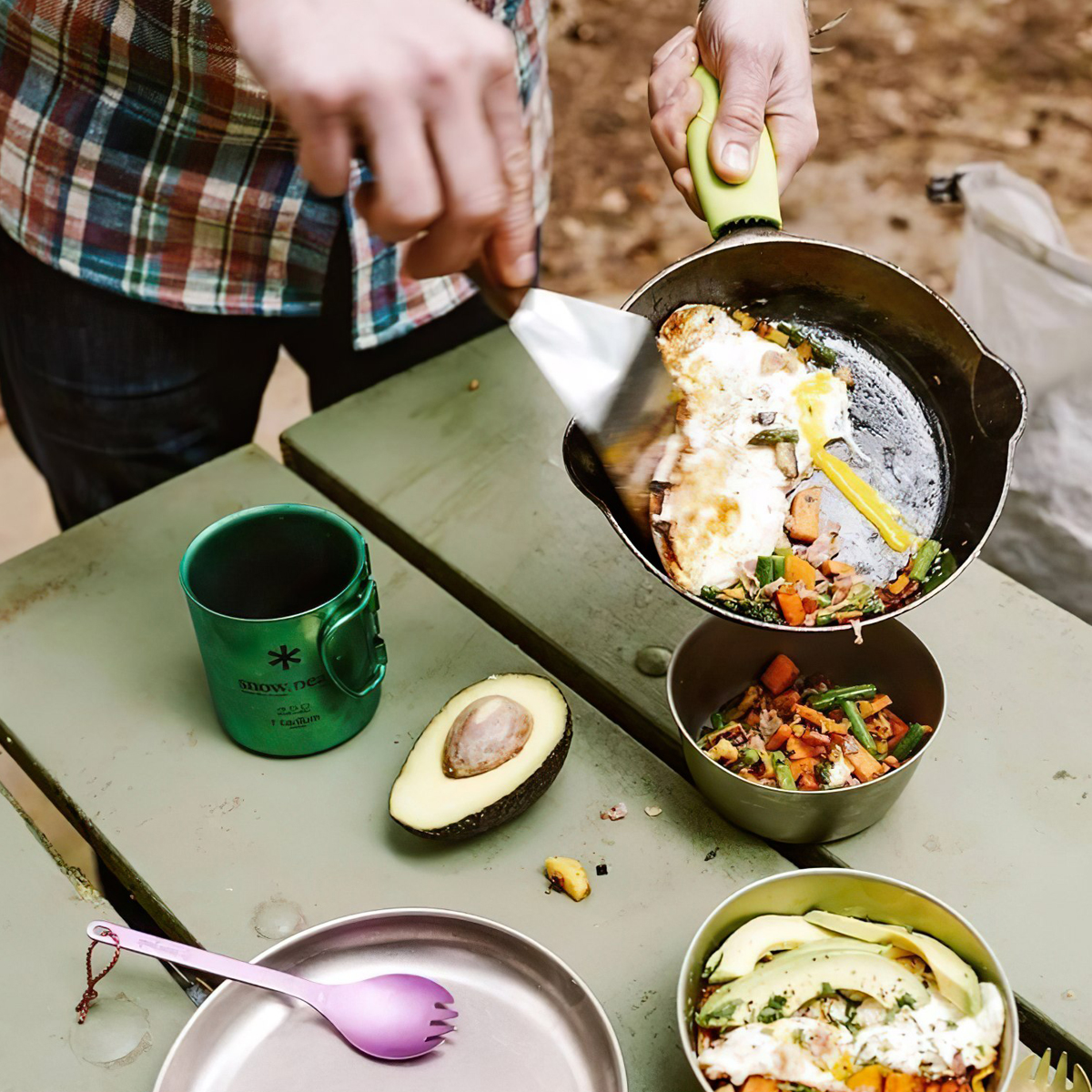 Đĩa Cắm Trại Du Lịch Snowpeak Titanium Trek Plate 18 Cm