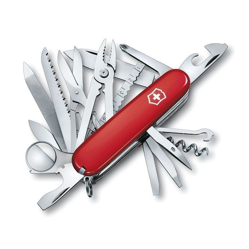 Victorinox Swiss Champ Dao Xếp Cắm Trại Đa Năng 91mm (Ruby)