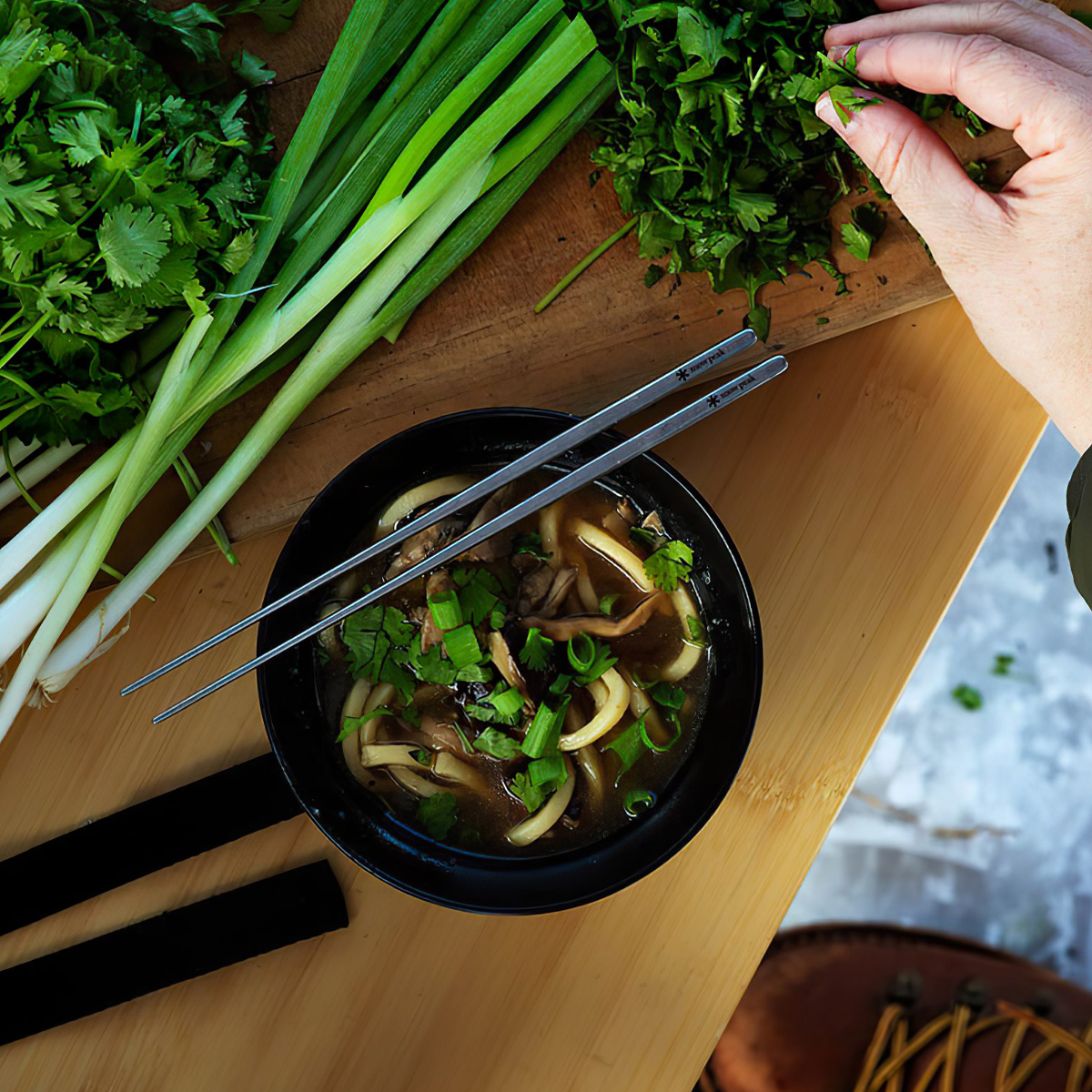 Đũa Cắm Trại Du Lịch Snowpeak Anodized Titanium Chopsticks