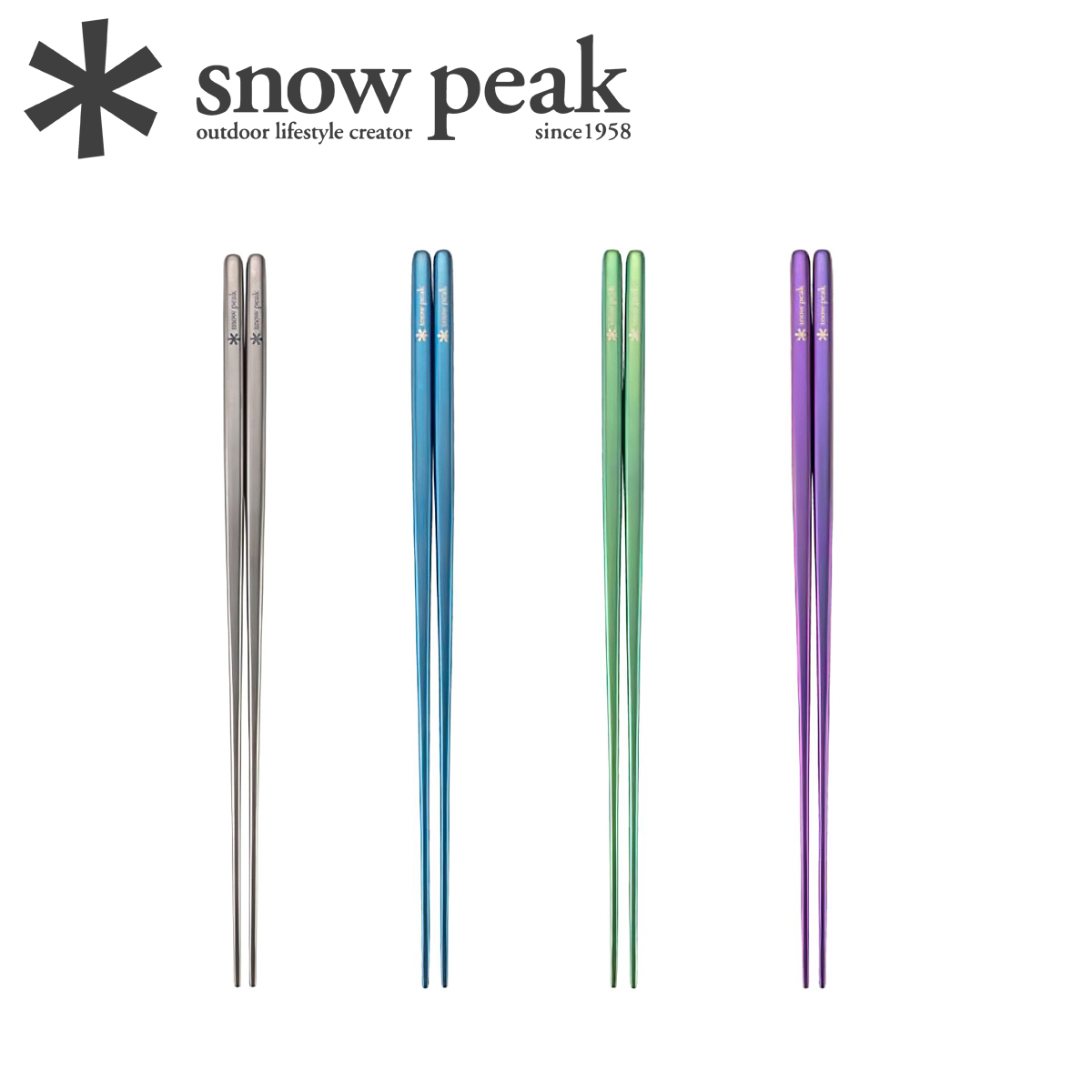 Đũa Cắm Trại Du Lịch Snowpeak Anodized Titanium Chopsticks