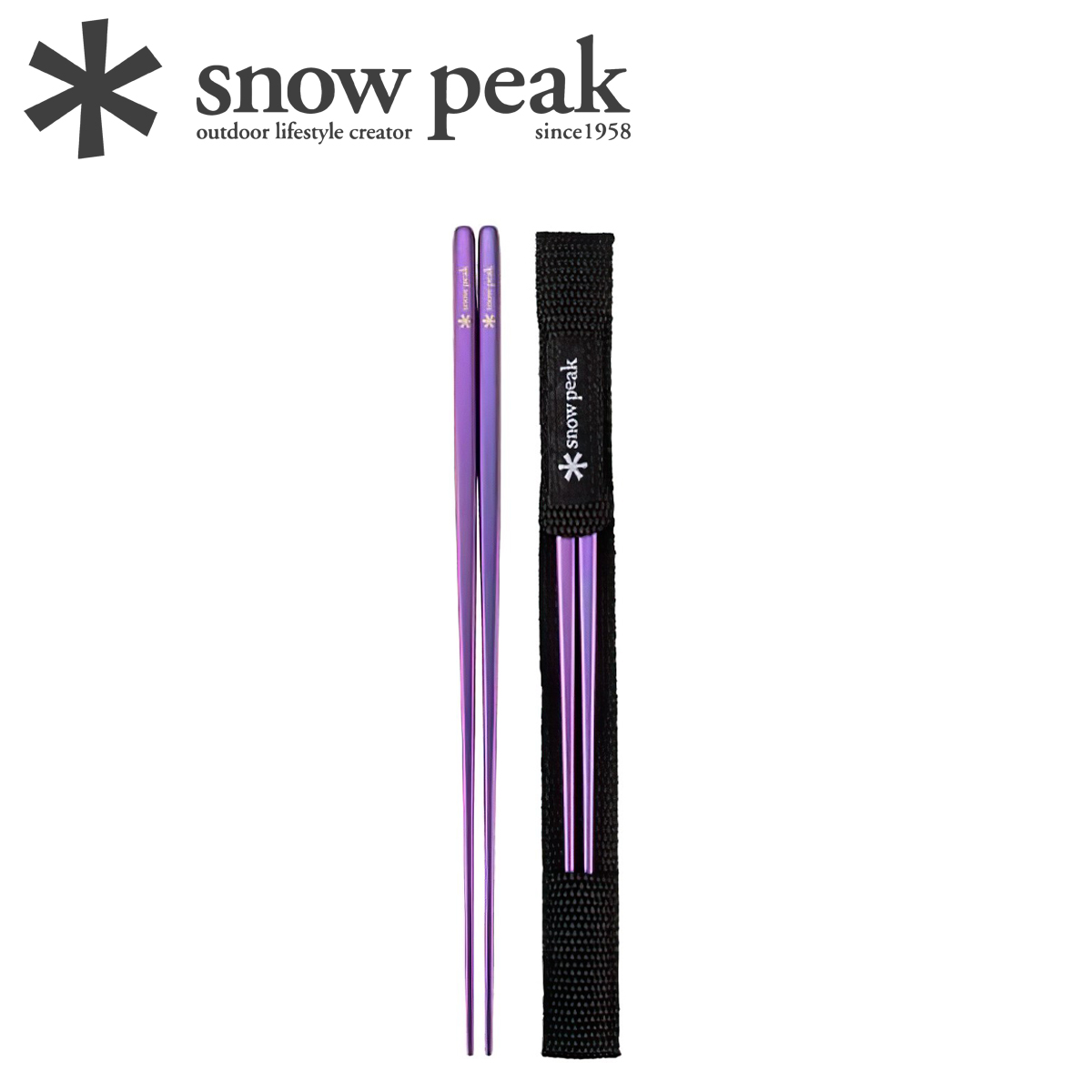 Đũa Cắm Trại Du Lịch Snowpeak Anodized Titanium Chopsticks