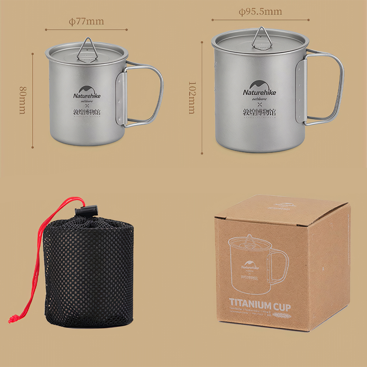 Naturehike Cốc siêu nhẹ Titanium Cup