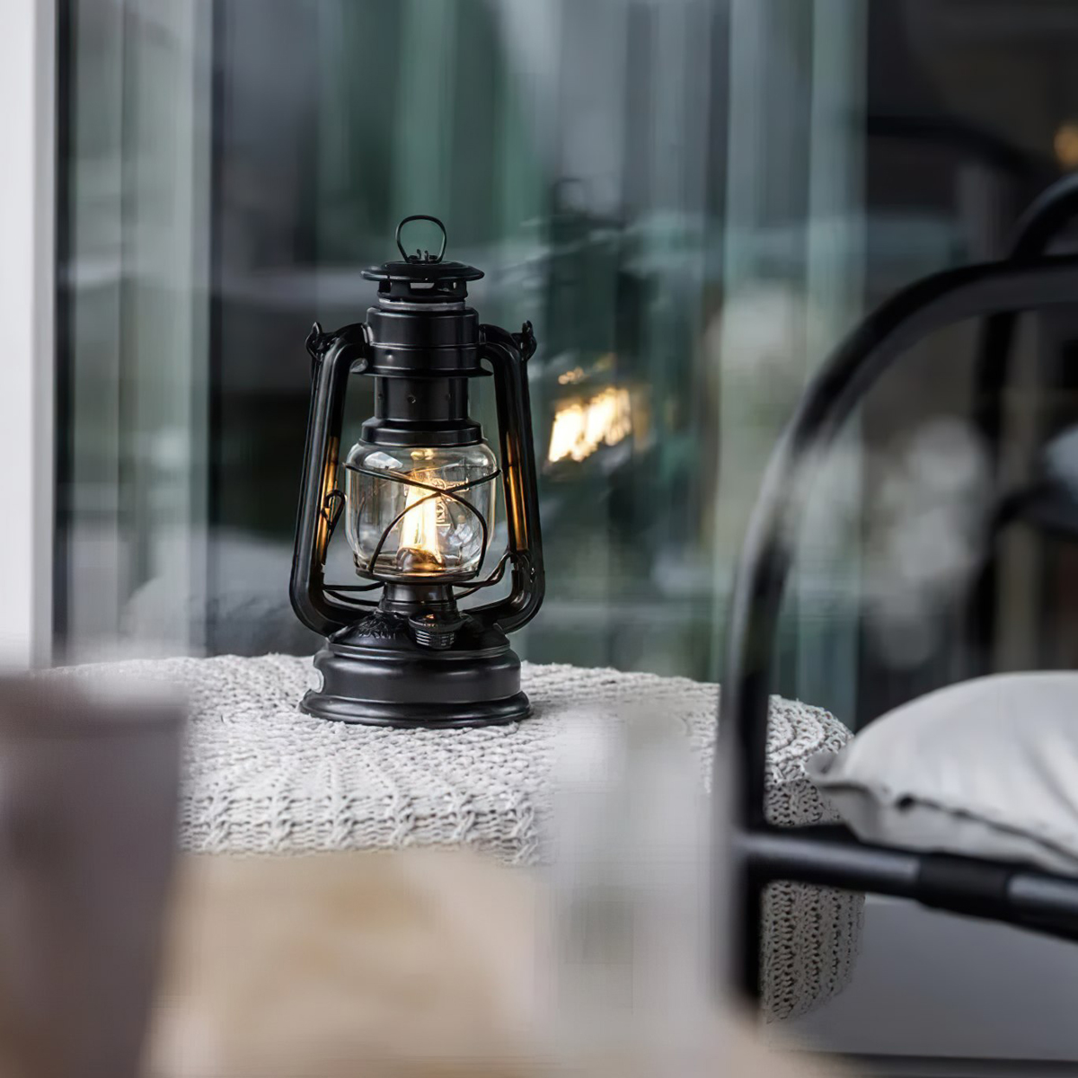 Feuerhands Đèn bão - Đèn Dầu Hurricane Lantern Baby Special 276 - Matt black