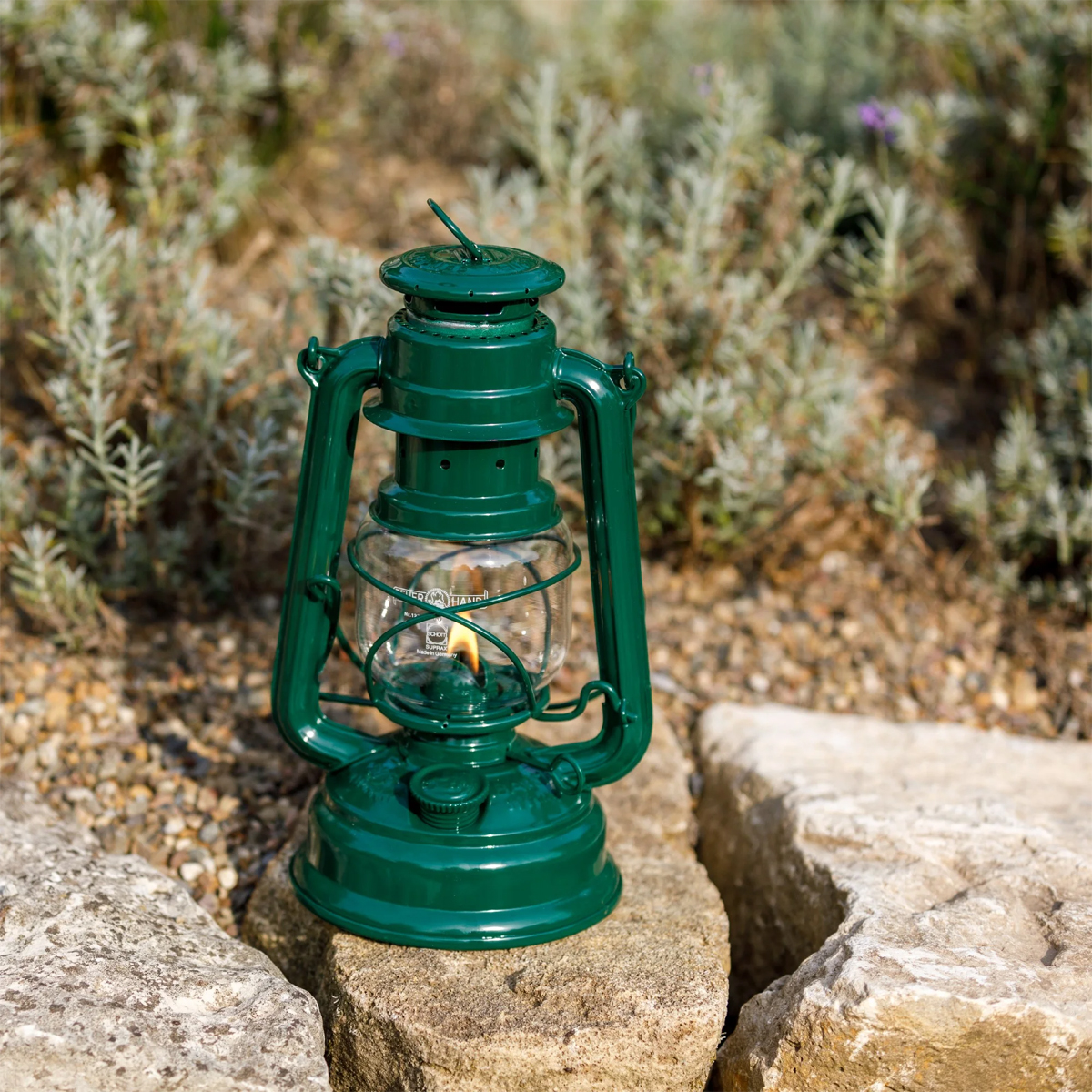 Feuerhands Đèn bão - Đèn Dầu Hurricane Lantern Baby Special 276 - Moss Green