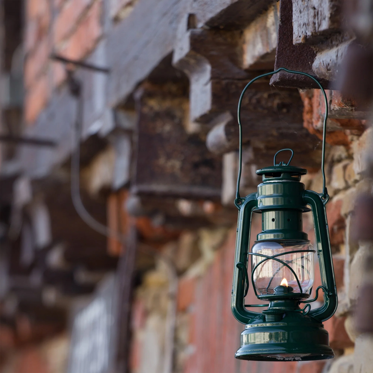 Feuerhands Đèn bão - Đèn Dầu Hurricane Lantern Baby Special 276 - Moss Green