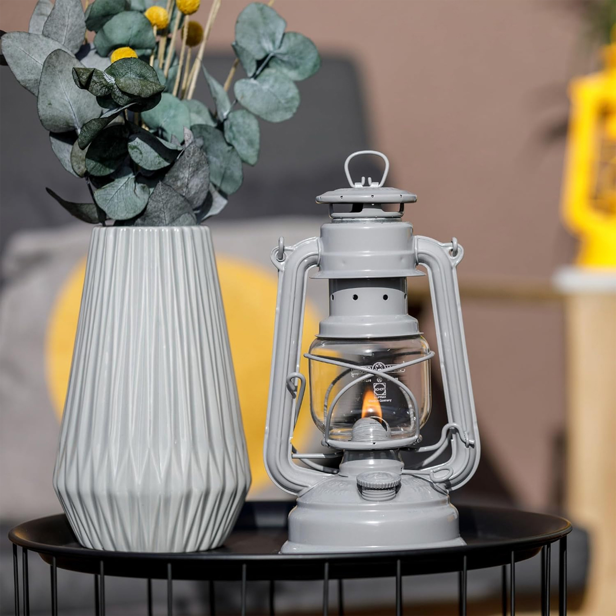 Feuerhands Đèn bão - Đèn dầu Hurricane Lantern Baby Special 276 - Nordic Grey