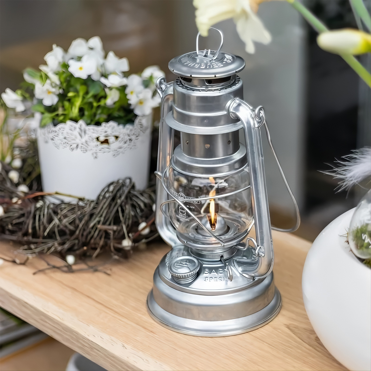 Feuerhands Đèn bão - Đèn Dầu Hurricane Lantern Baby Special 276 - Zinc-Plated