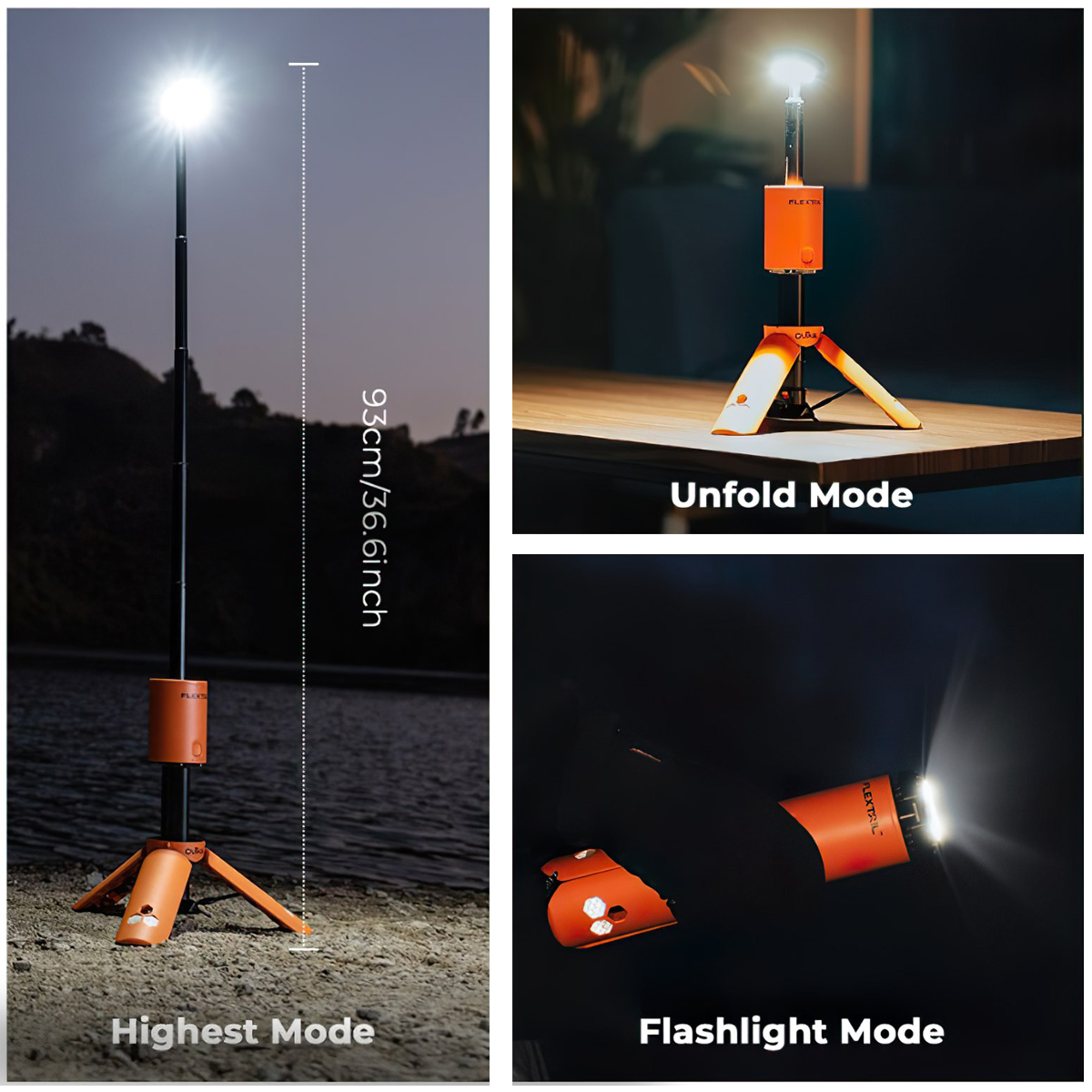 Flextail EVO LANTERN - x OuTask 2-in-1 Đèn Tích Hợp Pin Sạc 12000mAh Đa Năng