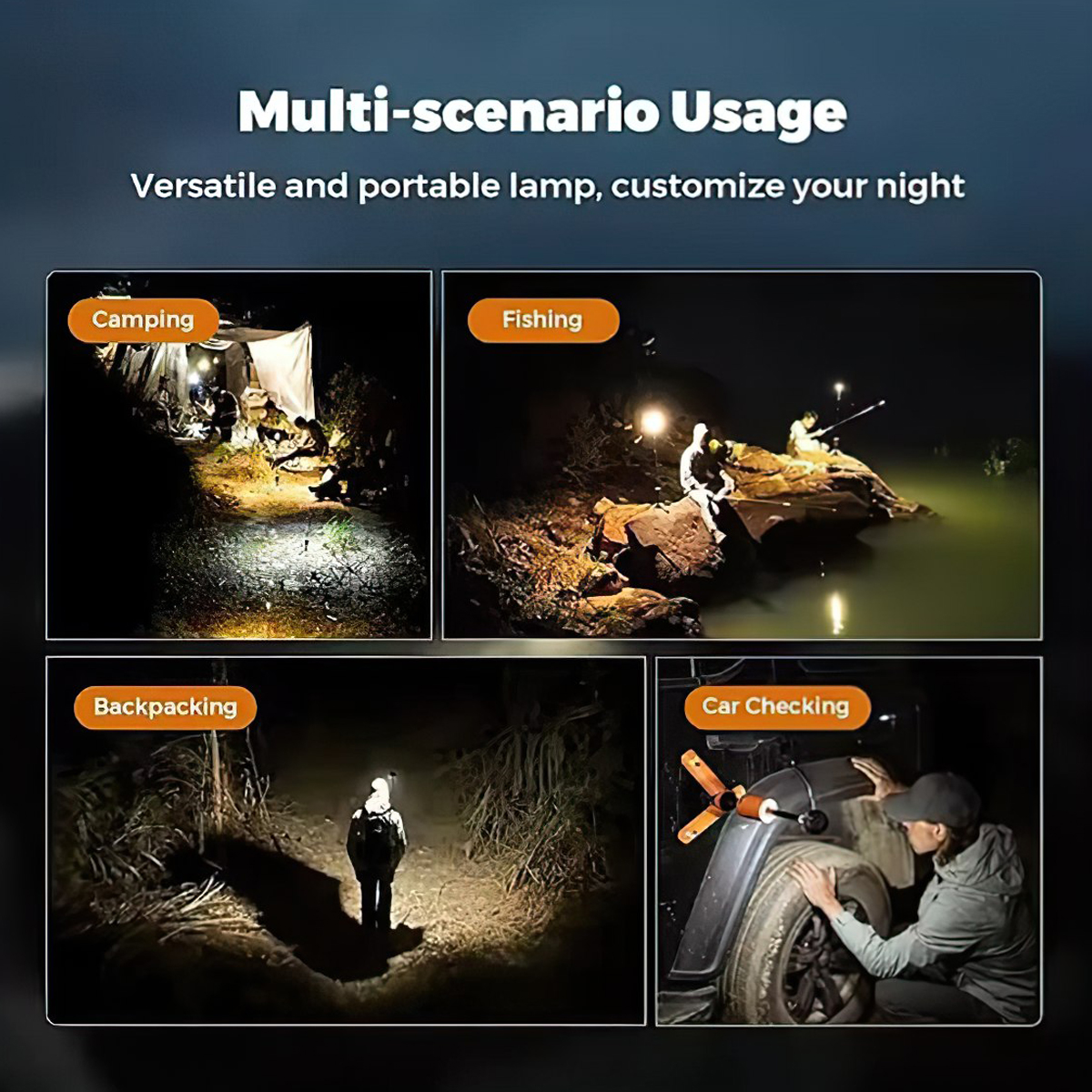 Flextail EVO LANTERN - x OuTask 2-in-1 Đèn Tích Hợp Pin Sạc 12000mAh Đa Năng