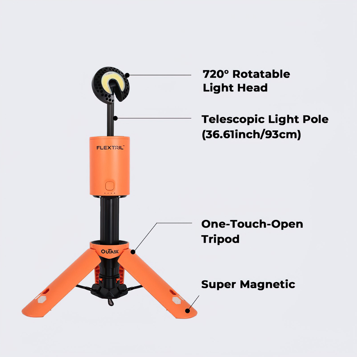 Flextail EVO LANTERN - x OuTask 2-in-1 Đèn Tích Hợp Pin Sạc 12000mAh Đa Năng