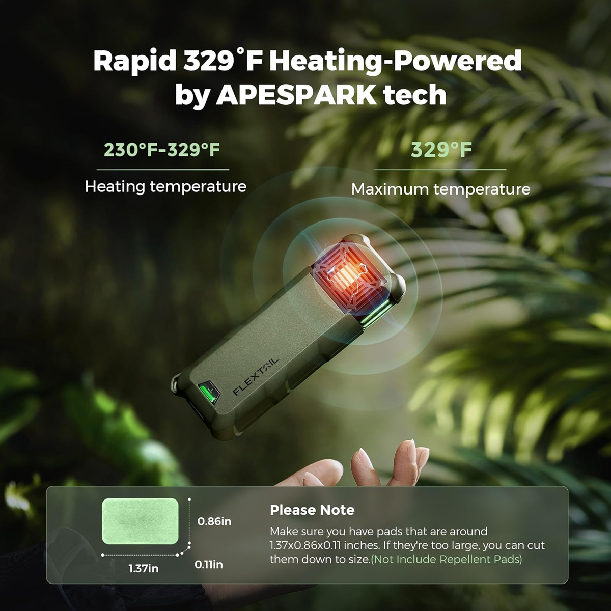 Flextail MAX REPELLER S - 2-in-1 Máy Đuổi Muỗi Sạc Di Động Cắm Trại ( NEW )