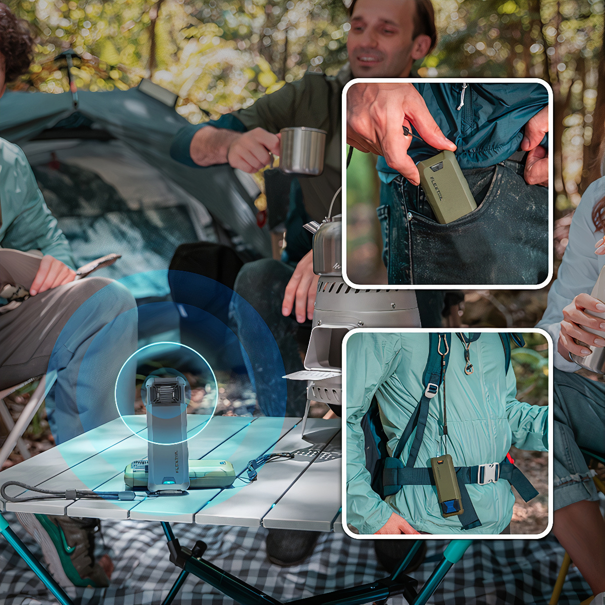 Flextail MAX REPELLER S - 2-in-1 Máy Đuổi Muỗi Sạc Di Động Cắm Trại ( NEW )