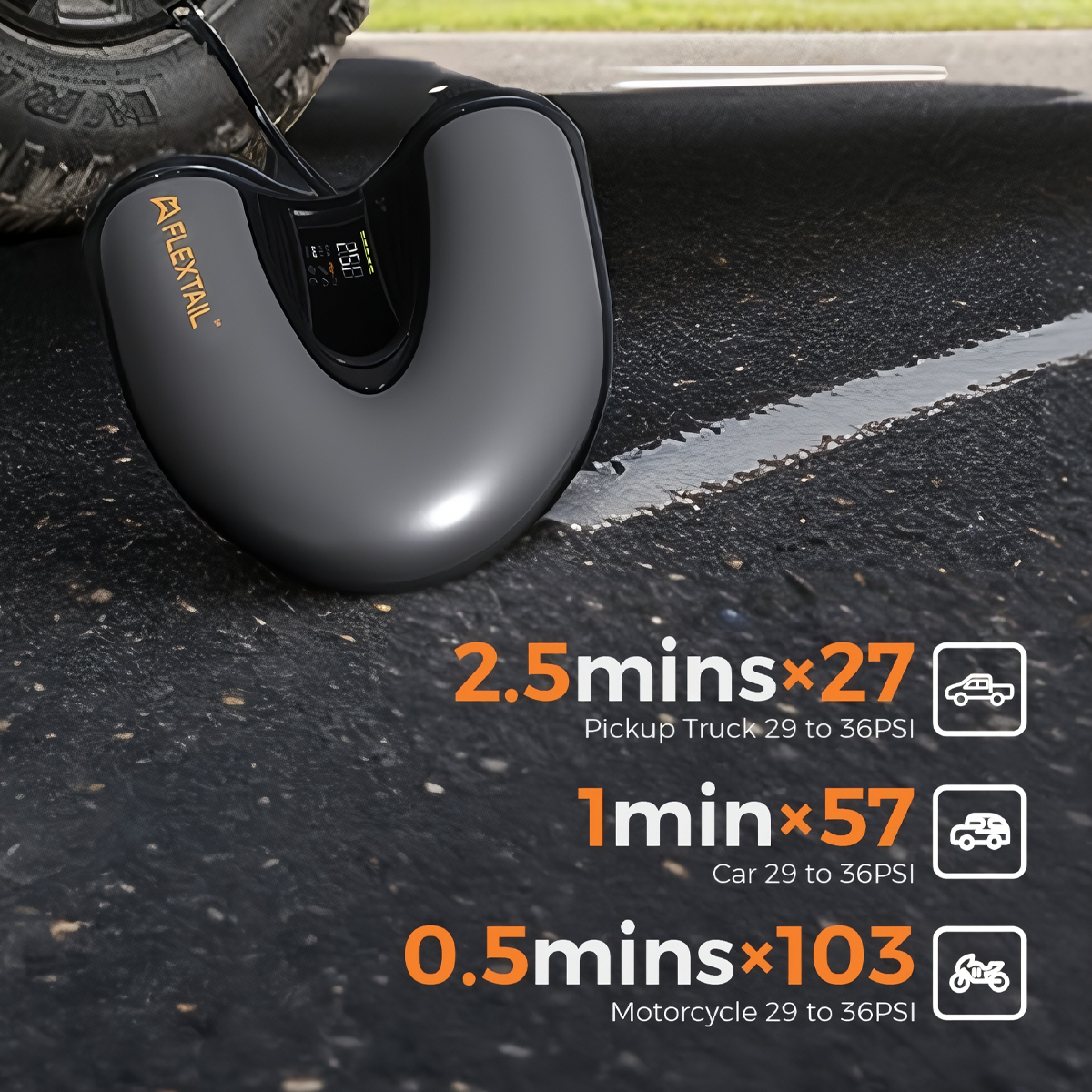 Flextail MAX SUP PUMP PRO- Máy Bơm Không Dây 45PSI Cho Thuyền SUP & Bơm Lốp ô tô - SUP & Tire Pump ( NEW )