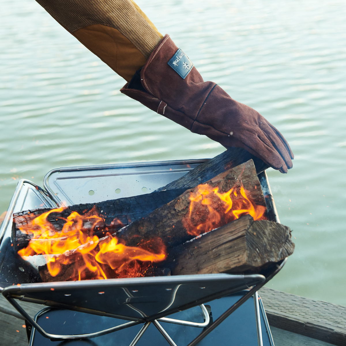 Găng Cắm Trại Du Lịch Tay Snowpeak Fire Side Gloves