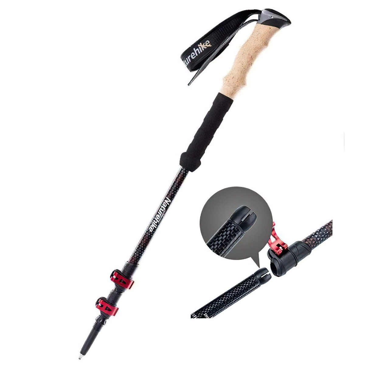 Gậy Leo Núi Bằng Sợi Carbon Naturehike (1 cặp)