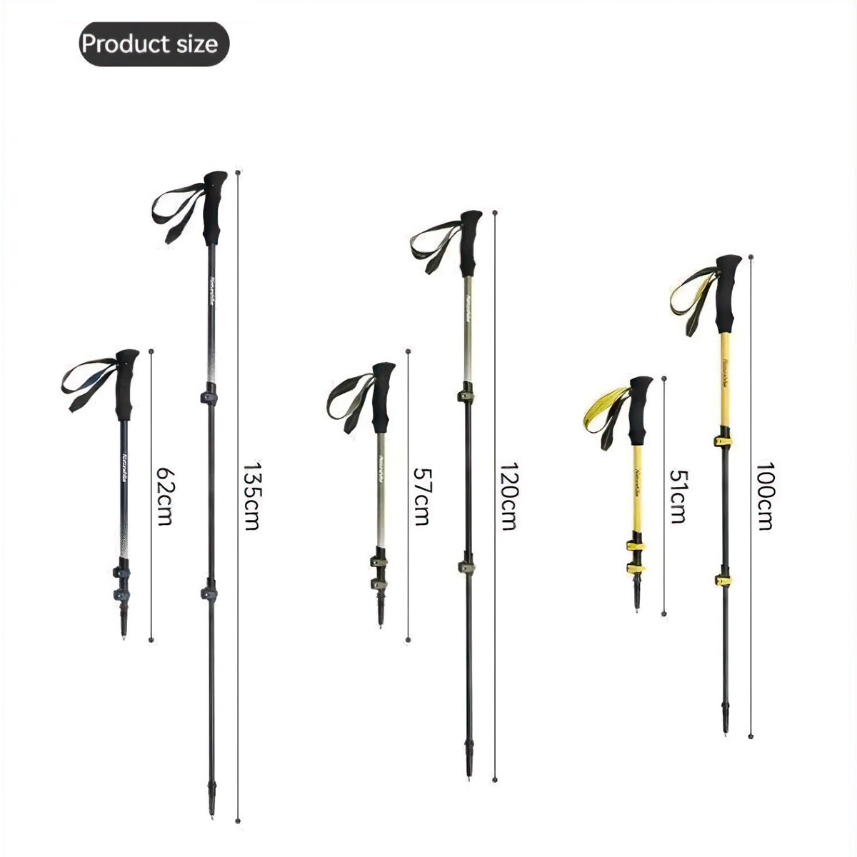 Naturehike Gậy Carbon Leo Núi Siêu Bền Nhẹ (1 cây) CNK2300DS010