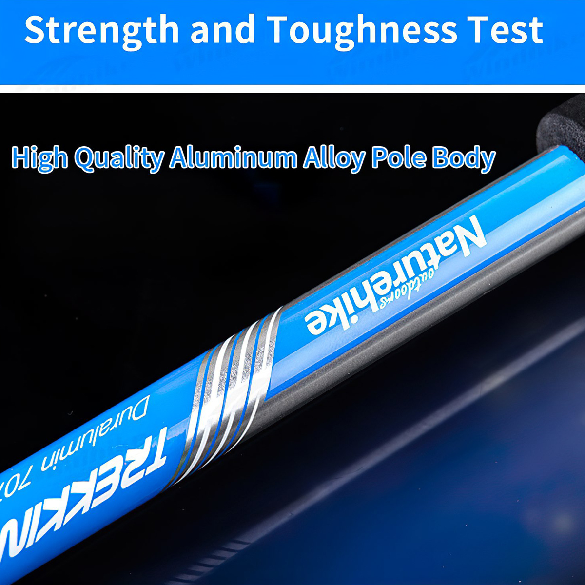 Gậy Leo Núi Trekking Gấp Gọn Cắm trại Naturehike 5-Node Outer Locked Folding Trekking Pole