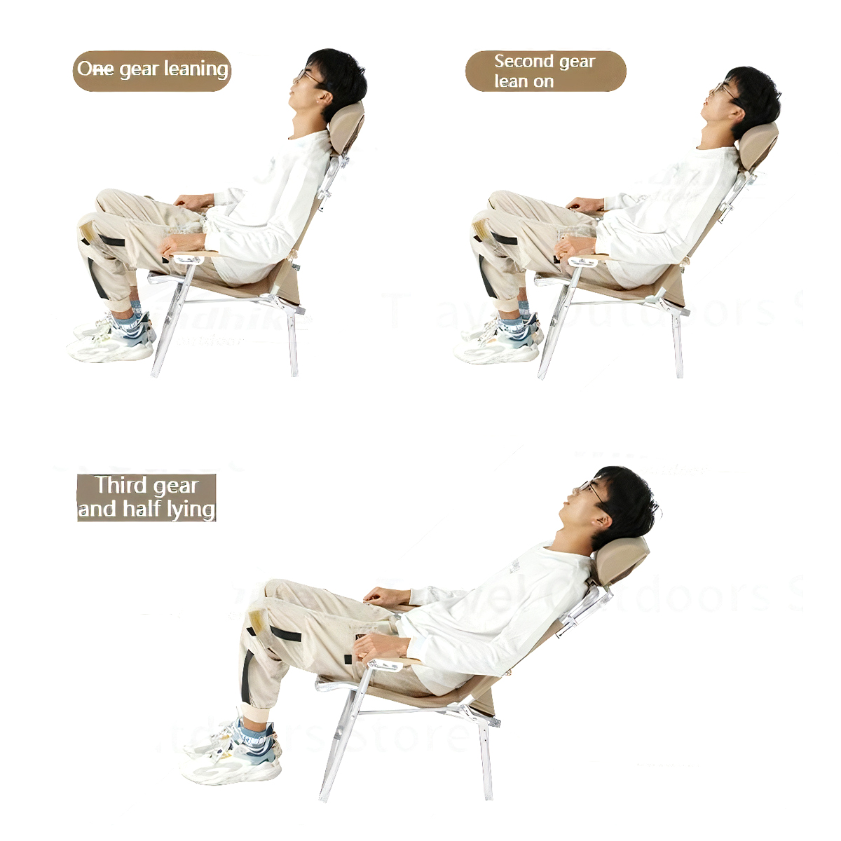 Ghế cắm trại điều chỉnh được TY11 outdoor adjustable bolster chair