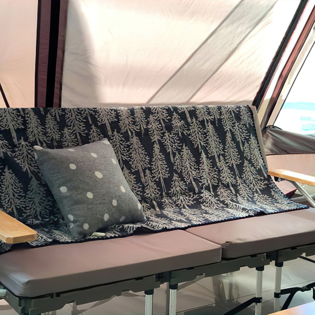 Ghế Cắm Trại Du Lịch Snowpeak Campfield Futon Starter Set