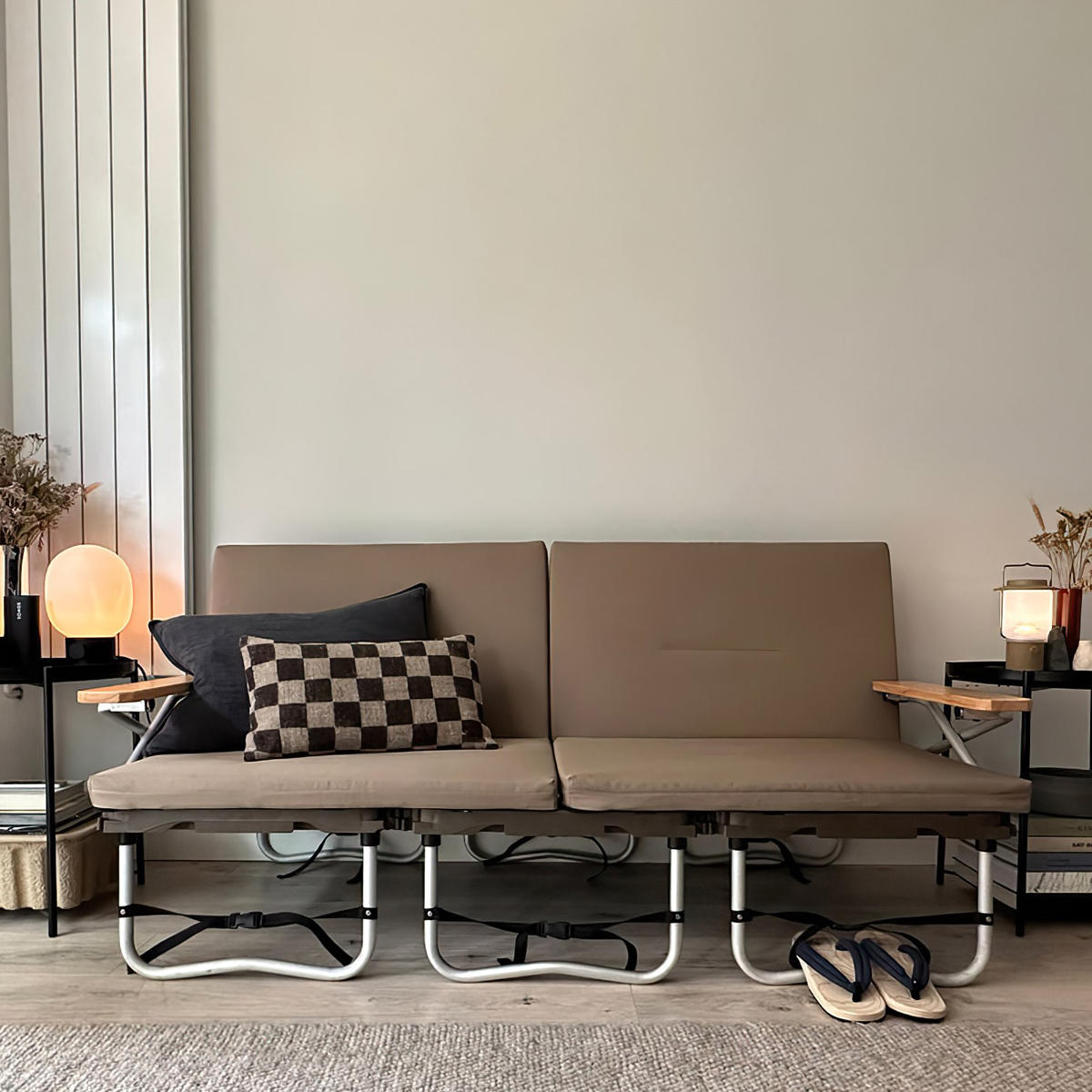 Ghế Cắm Trại Du Lịch Snowpeak Campfield Futon Starter Set