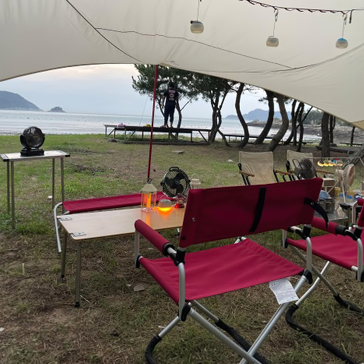 Ghế Cắm Trại Du Lịch Snowpeak Fd Chair Wide Rd