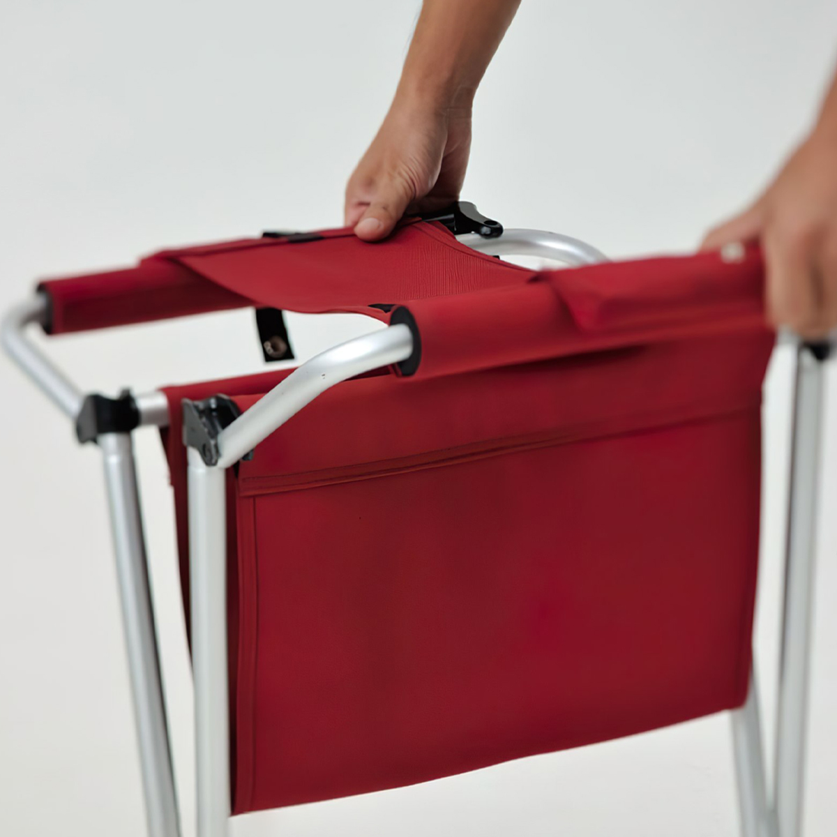 Ghế Cắm Trại Du Lịch Snowpeak Fd Kid'S Chair Red