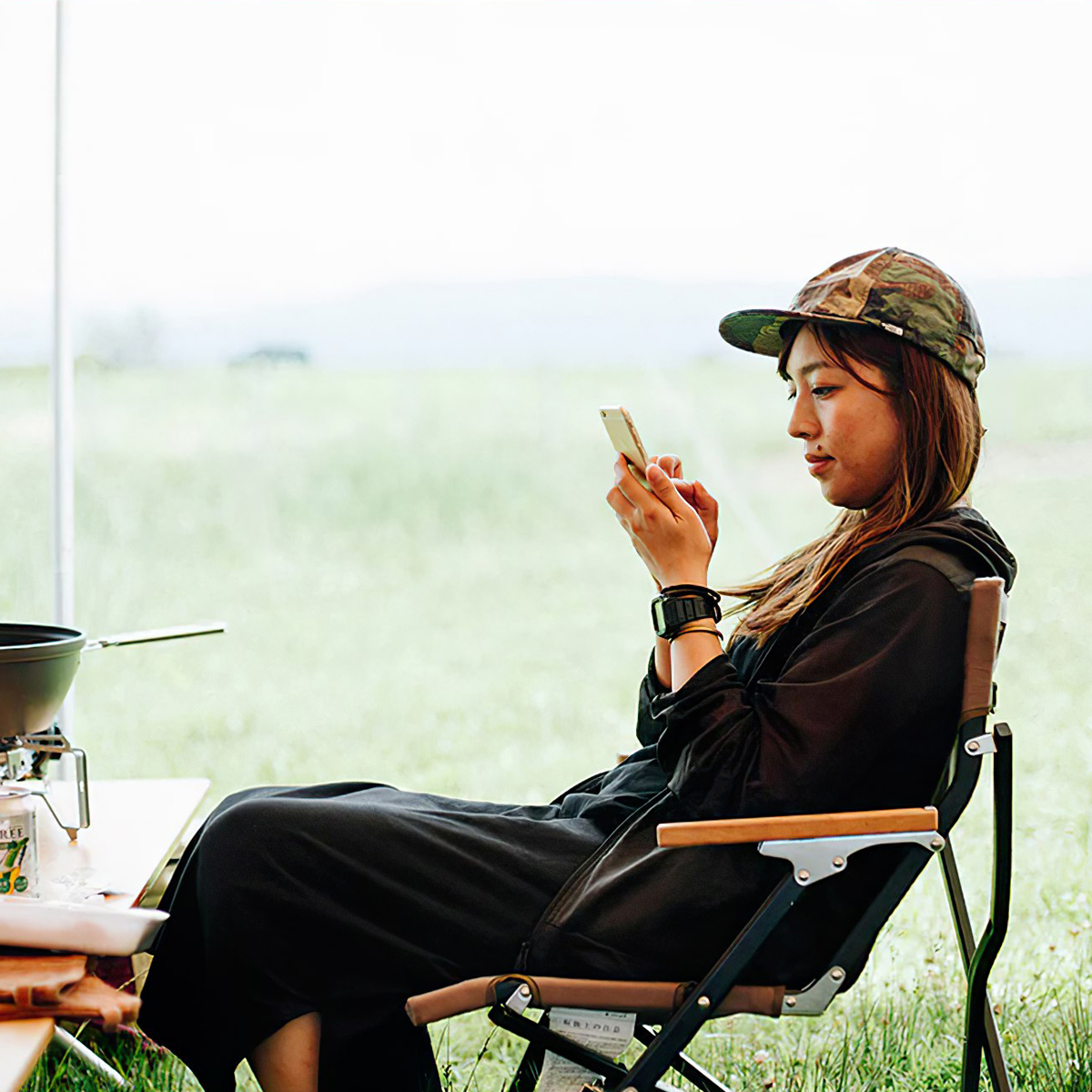 Ghế Cắm Trại Du Lịch Snowpeak Luxury Low Beach Chair