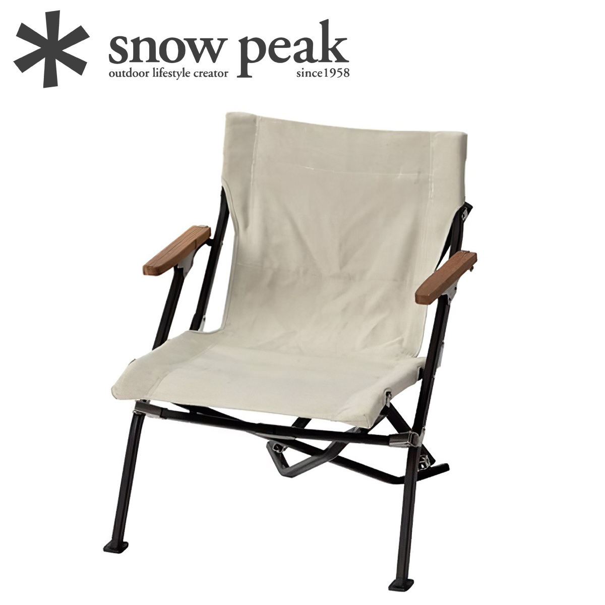 Ghế Cắm Trại Du Lịch Snowpeak Luxury Low Beach Chair
