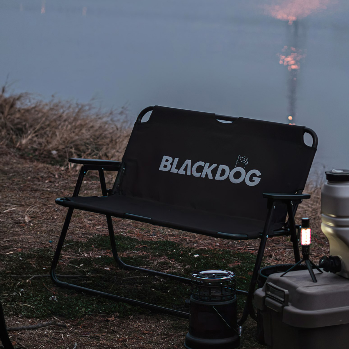 Ghế Đôi Cắm Trại Du Lịch Xếp Gọn Blackdog Double Folding Chair