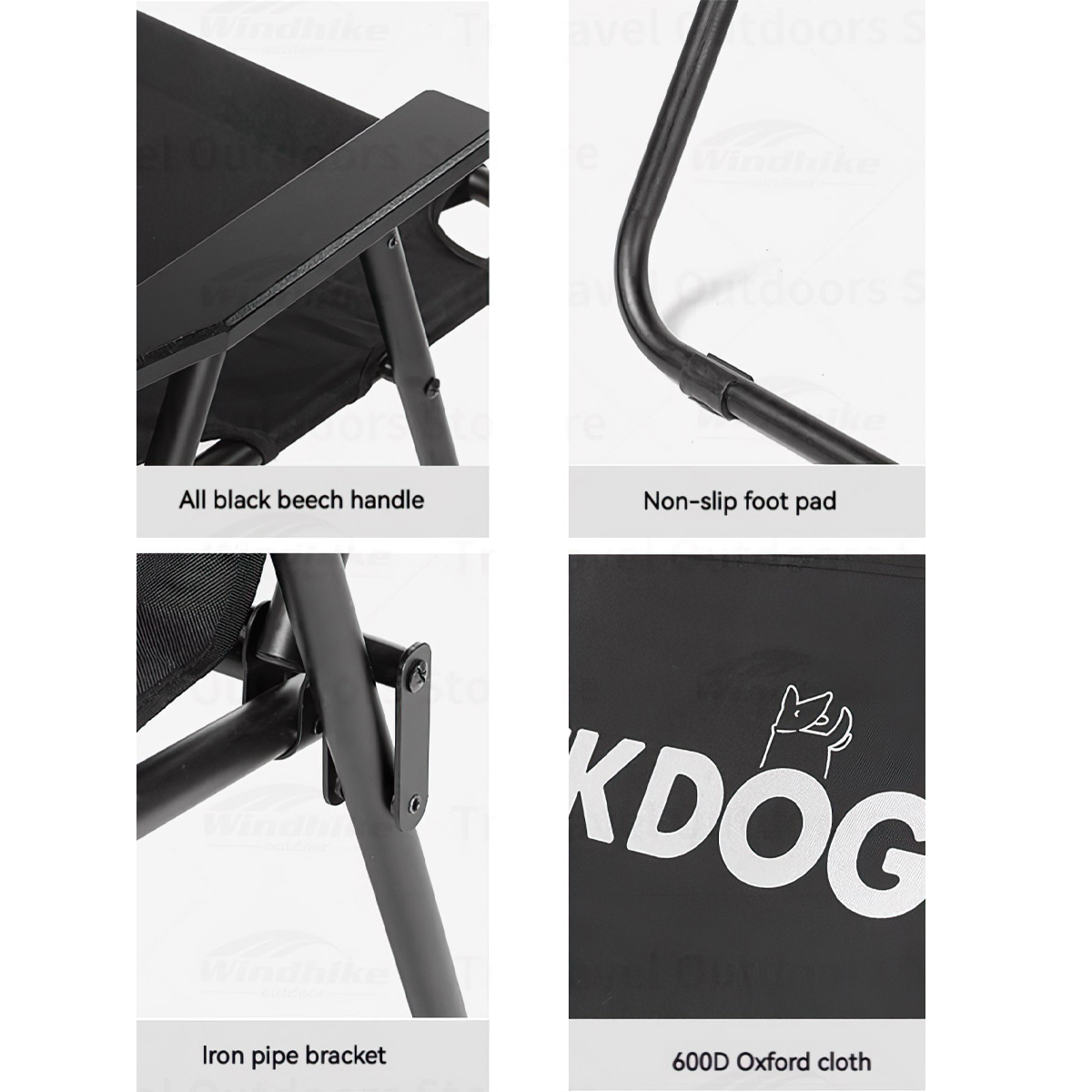 Ghế Đôi Cắm Trại Du Lịch Xếp Gọn Blackdog Double Folding Chair